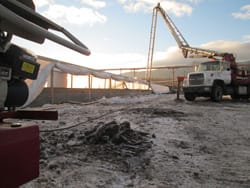 Winter Concrete Pumping