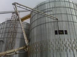 Concrete Pumping into Bins